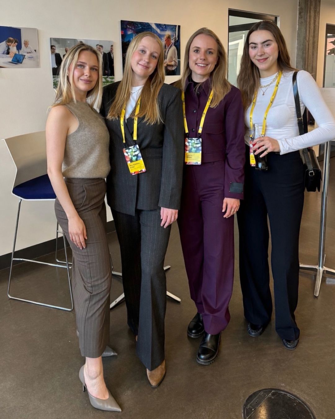 Antonia with three women at an event